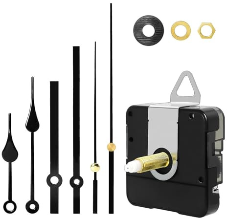 Clock Movement Kits Long and Short Spindle Hands Wall Clock Motor Repair Parts Quiet Clock Mechanism Replacement Set