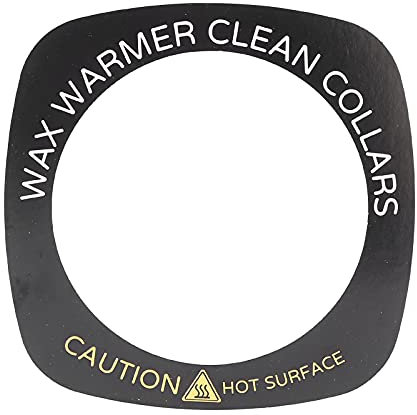 Vomeko 10pcs Professional Wax Warmer Collar,Wax Heater Protective Ring Accessory,Wax Warmer Ring, for Wax Pot(Square)