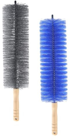 MAGICLULU 2pcs Bendable Fan Cleaning Dust Brush Flexible Long Handle Tool for Standing Fans Cobweb Duster Cleaning Brush
