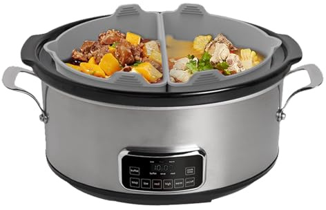 Silicone Slow Cooker Liner,1 Paar Küchenhelfer | Wiederverwendbarer Silikontrenneinsatz Für Schongarer,Für Familienfeiern Festbankette Gesellschaftsabende Abendessen