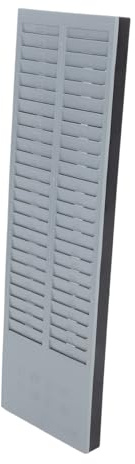 SAFIGLE Détenteur de Cartes de Présence 50 Poches en Plastique Noir | Rangement Extensible à Poches Multiples, pour Cartes et Étiquettes, Usage Bureau et Usine