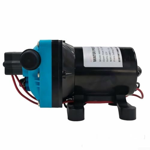 Accarugty Pompe auto-amorçante à membrane 12 V 24 V CC pour caravane, rehausseur de pression de douche, moteur de pulvérisateur de lavage de voiture, transfert d'eau de mer, système d'eau douce de