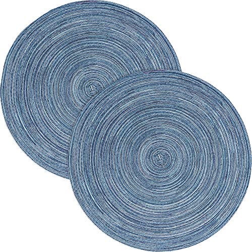 Pichler Tischset Samba 2er-Pack blau Größe rund: 38 cm Ø