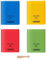 Lot de 4 Cahiers Couverture Polypro à Rabats 24 x 32-96 Pages Grands Carreaux Seyès + 1 Index Adhesif Blumie