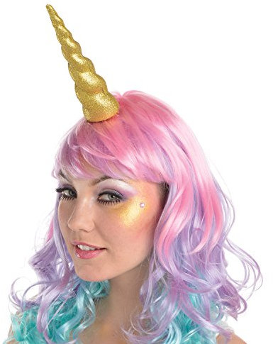 amscan Serre-tête licorne à paillettes dorées