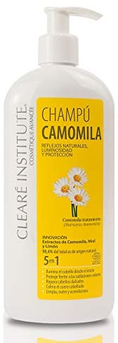Clearé Institute | Kamillenshampoo | Reinigt, Nährt Und Pflegt | Goldene Highlights Und Ausstrahlung | 98% England Natürlich, Frei Von Parabenen, Silikonen Und Sulfaten, SLS,Für Die Ganze Familie