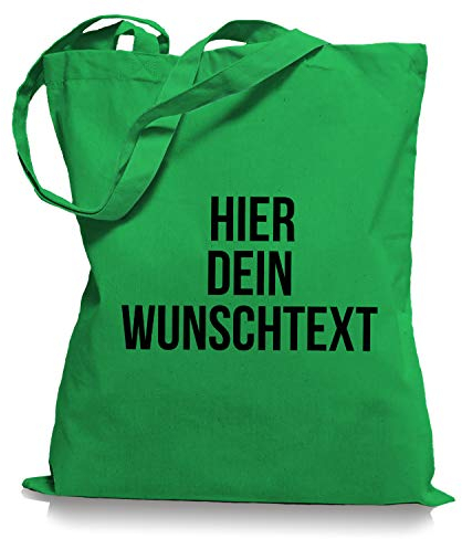 Ma2ca Stoffbeutel Jutebeutel mit Wunschtext/Selber gestalten mit dem Amazon T-Shirt Designer/Beutel Druck/Designertool Tragetasche/Bag/Jutebeutel WM1-kelly