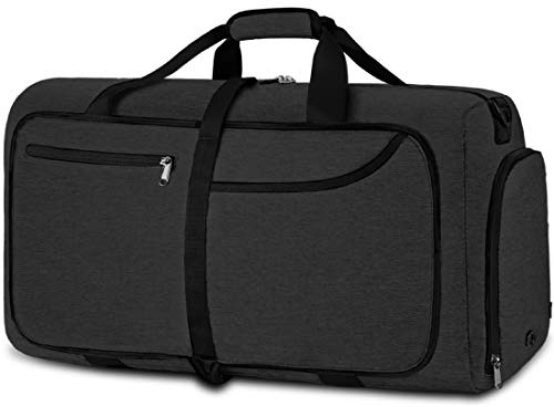 NEWHEY Reisetasche Groß 40L 65L 80L 100L Faltbare Reisetaschen Leichte Sporttasche für männer mit Schuhfach für Weekender Herren Damen Duffel Taschen