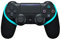 SMART GRIP Controller Hülle - kompatibel zu PS4 - Das ultimative Controller Anti-Sweat und Anti-Rutsch Upgrade, Waschbar (Schwarz/Türkis)