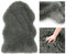 AmeliaHome Teppich Lammfell Kunstfell Hochflor Bettvorleger Dokka Anthrazit 75x150 cm