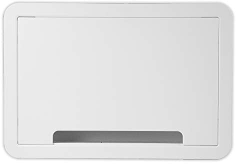 Legrand - OnQ 9 In. Media Enclosure, Wall Cable Management to Organize System Devices, Home Networking Panel Dual Purpose In Wall Enclosure for Device Storage, Media Box, White, ENP0905NAV1
