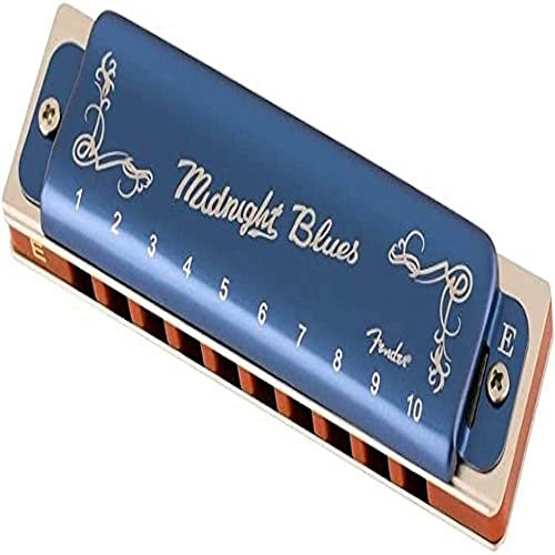 Fender MIDNIGHT BLUES HARMONICA Armonica - Diatonica - 10-Fori - Accordatura: E - Colore Blu (Limited Edition)
