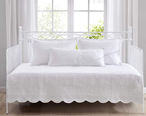Laura Ashley Home - Daybed Set, Baumwolle Bettw sche mit passenden Kissenbez gen & Kissenbezug, leichte Wohnkultur f r alle Jahreszeiten (Rankgitter Wei, Tagesbett)