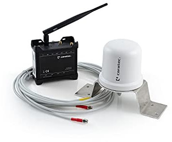 Caratec Electronics CET300R Caravaning-Routerset, Router und Antenne versch. Weiß