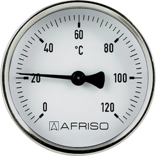 Afriso Anlegethermometer mit Haftmagneten, Ø 63mm 0-120°C