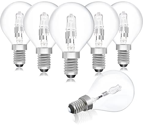 Bonlux 28W G45 E14 Ampoule Halogène e14 Dimmable blanc chaud 2700K 340-370lm AC220-240V Résistance à haute température 100° e14 edison pour l’éclairage de maison, salon, restaurant, etc (6Pcs)