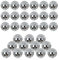 30 Stück kleine Spiegel-Discokugel 3 cm 1,18 Zoll Durchmesser, Weihnachtskugel-Ornamente, Kuchenparty, Bühnendekoration, Disco-Spiegel, reflektierende Kugel (Silber)