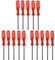 TEHAUX 15pièces Tournevis Triwing Tip Pour Console De Jeux Outils De Réparation Pratiques Et Portables Rouge