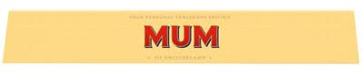 Personalised Milk Chocolate Toblerone With Honey Almond Nougat 100g || Delicious Toblerone chocolate, with an adorable Personalised Message (Mum)