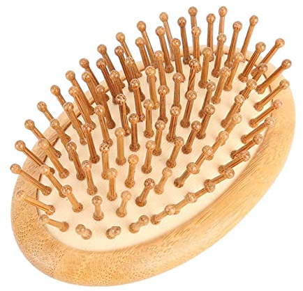Dioche bamboo brush, Kopfhautbürste für Wachstumskopf, Holz, Bambus, Kleiner Holzpflock, Herren, Schweineborsten, Massage, Holzmassagekamm, kein Griff, Tiefenspülung, Behandlungen