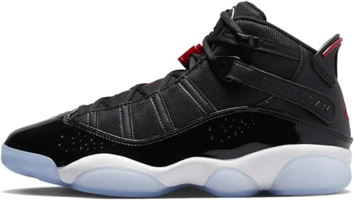 Nike Jordan 6 Rings, Sneaker Hombre, Black Gym Red, 44.5 EU