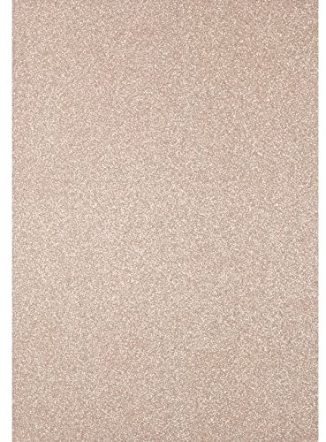 Florence Glitzerpapier zum Basteln - Hellguld - Papierbasteln 5 Stück - A4 Bastelpapier mit Glitzer für Scrapbooking, Stanzen und Kartengestaltung - 250 gsm