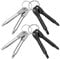 Mesee 8 Pieces Pocket Keychain Screwdrivers, Key Chain Flathead & Phillips Screwdriver Set Portable Mini Screwdriver Repairing Tool with Keyring - Black & Silver