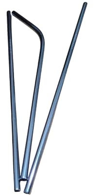 ECO-Friendly Long Stainless Steel Reusable Metal Drinking Straws for Party, Social Gathering, Smoothie, Milkshake, Cocktail, Hot & Cold Drinks