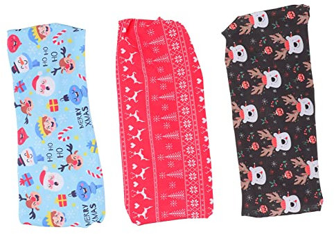 3er Satz Elastische Weihnachts Stirnbänder Haar Accessoires Für Mädchen Und Erwachsene Schlichte Und Modische Kopfschmuck Für Alltag Und Party