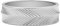 FOSSIL Damen-Edelstahlband Ringe, 7, Metallisches Silber