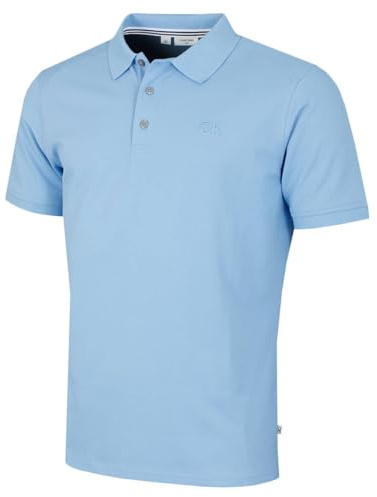 Calvin Klein Mens Campus Coastal Polo Shirt - Sky - S