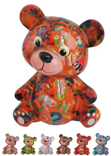 netproshop Spardose Bär aus Keramik Pomme Pidou Bärchen, Auswahl:ABC