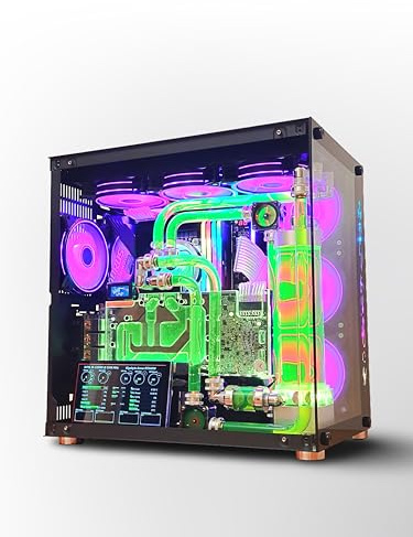 VIXIA High End Custom Watercooled Gaming PC - Intel Core i9 14900K - GeForce RTX 4090 DDR6X 24GB - DDR5 6000MHz 64GB - PCIe4.0 M.2 NVME 2TB - Dual Cooling - Black - VXD-90B 3