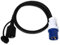 Yuanjoy 1.5 Meter x 2.5 mm² CEE Adapter Kabel, Schuko Kupplung auf CEE-Stecker und Schutzkontakt H07RN-F 3G 230 V/16 A Strom IP44 spritzwassergeschützt für Camping, Wohnwagen, Boot und Wohnmobil