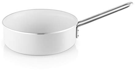 Eva Trio | White Line Sauteuse 24 cm keramischer Slip-Let®-Antihaftbeschichtung |Ideal zum schnellen Braten und Sautieren | White