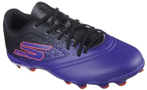 Skechers Kids Razor Juniors Firm Ground Football Boot Boots Purple/Black 2