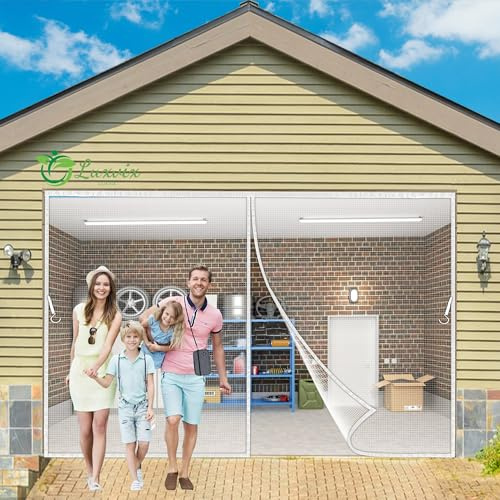 Cortina Mosquitera Puerta Magnetica, 80x200cm Exterior Cortina Protección Mantiene Insectos afuera para Puertas Correderas LF2C1 ‎Blanco