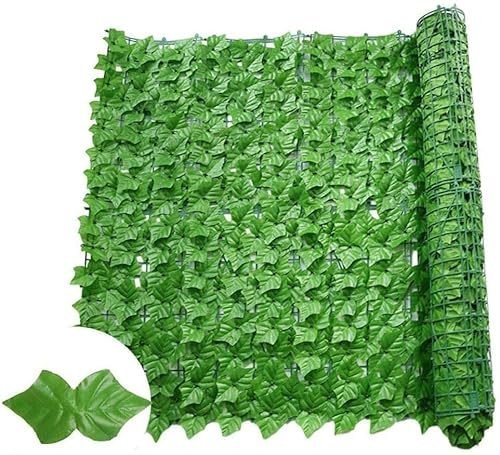 Künstliche Efeu-Rollen – UV-beständig, 1 x 7 m & 1,5 x 6 m, Gartenzaun, Balkon, Hecke, Wanddekoration für Landschaftsbau und Außenbereiche