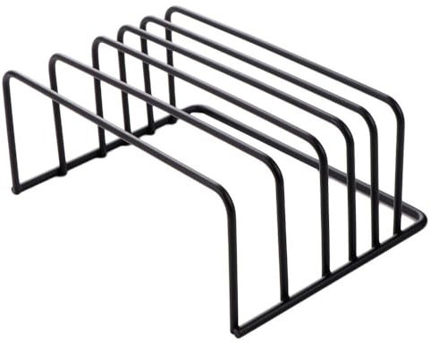 Cutting Board Storage Rack, 5 Slots Chopping Board Organizer Pot Lid Stand Rack for Cookie Pan Sheets Skillets Baking Tray