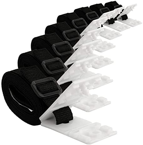 GANAZONO 1 Ensemble Kit Accessoires pour Couverture Solaire Ensemble de Fixation pour Bâche de Piscine Comprend Sangles et Clips Durable et