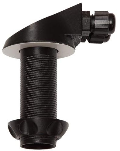 Valtekno Panneau solaire, entrée de câble, passe-câble solaire, étanche avec joint de qualité supérieure (butyl), camping-car, caravane, bateau, noir, sans câble