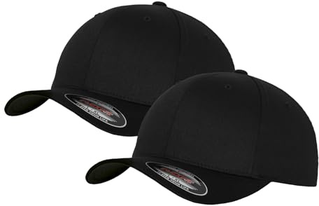 Flexfit 2er Pack Wooly Combed Cap für Herren, Damen und Kinder - Kids, Youth, Toddler, XS/S, S/M, L/XL, XXL - Diverse Farbsets