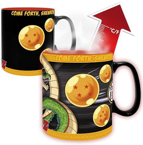 ABYSTYLE Thermoreagierende Tasse Dragon Ball Z Shenron – Offizielles Produkt – Heat Change Becher – Fassungsvermögen 460 ml