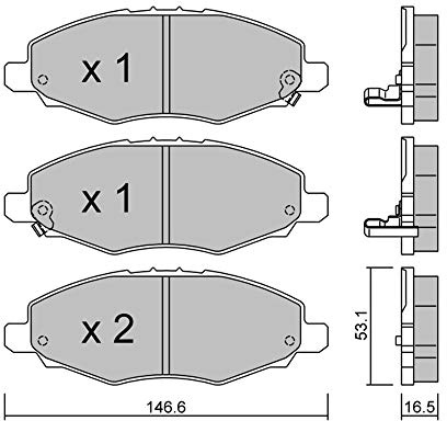 metelligroup 22-0798-0 - Bremsbeläge