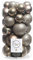 30 PALLINE DI NATALE CASHMERE ASSORTITE ALBERO DI NATALE ADDOBBI DECORAZIONI