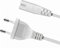 FSKE Netzkabel C7 Weiß 2M Eurostecker nach Figure 8 Power Cable Stromkabel für Samsung LG Sony Philips TV, PS3, PS4, PC Monitore, Drucker