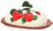 Dekohelden24 Dolomite Butterdose/Butterglocke mit Erdbeere-Relief. Größe ca. 19,5 x 12,5 x 9,4 cm, 9