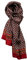 UK_Stone Halstuch Herren 100% Seide Schal Vintage Pattern Seidenschal Herrenschal, (Kariert Blumen Pattern Weinrot)
