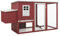 Festnight Pollaio per Galline in Legno con 1 Casetta di Cova Casetta di Gabbia Polli 202 x 75 x 98 cm