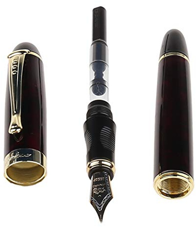 GUMEI New Jinhao X450 Fountain Pens Medium Nib Pen Gold Trim Quality Chic Writing Gift